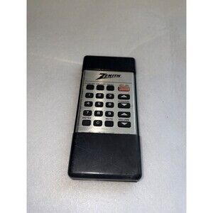 Vintage Zenith TV Remote Control Television Silver and Black 343 14-956C Tested